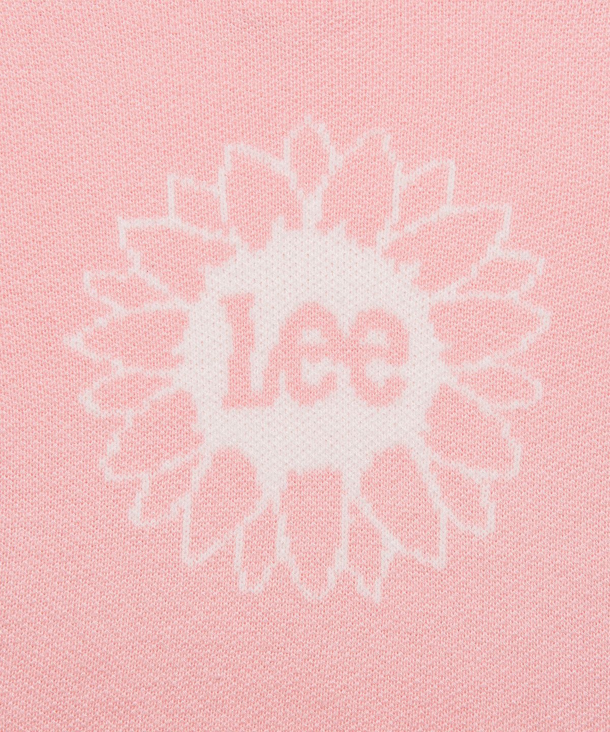 리(LEE) 우먼 라운드넥 플라워 니트 핑크