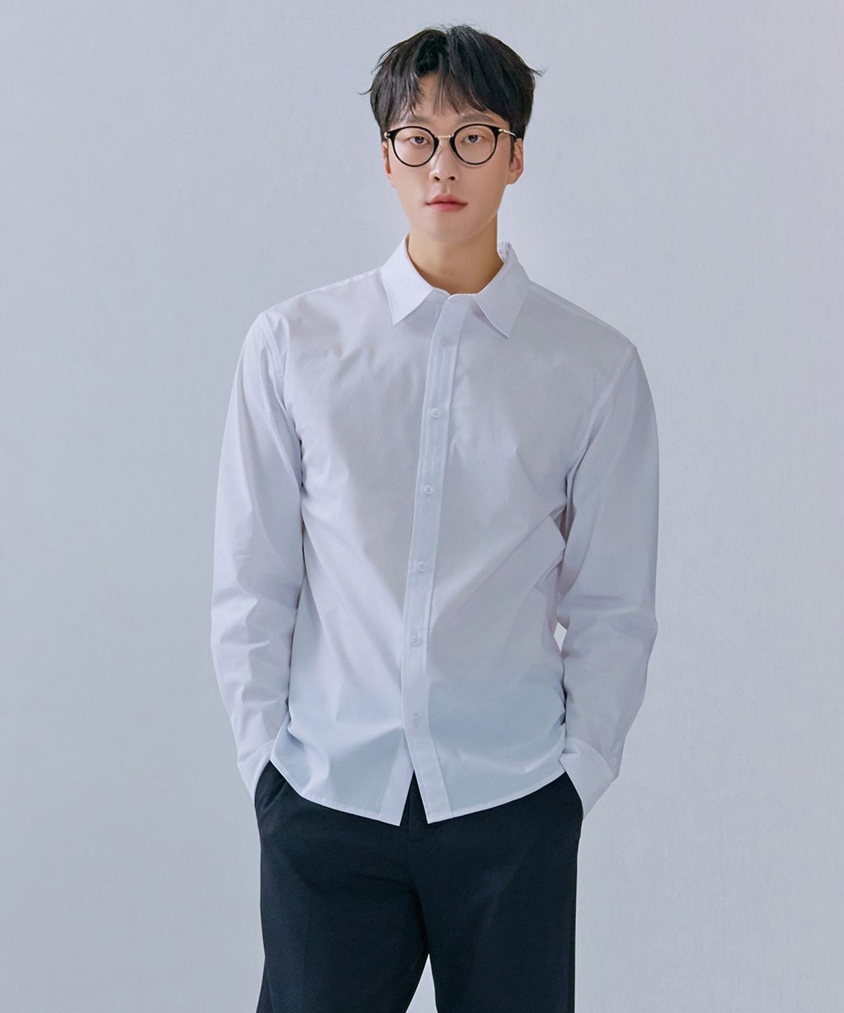 체이스컬트(CHASECULT) 남성 베이직 스판 셔츠-CEZK5402B01