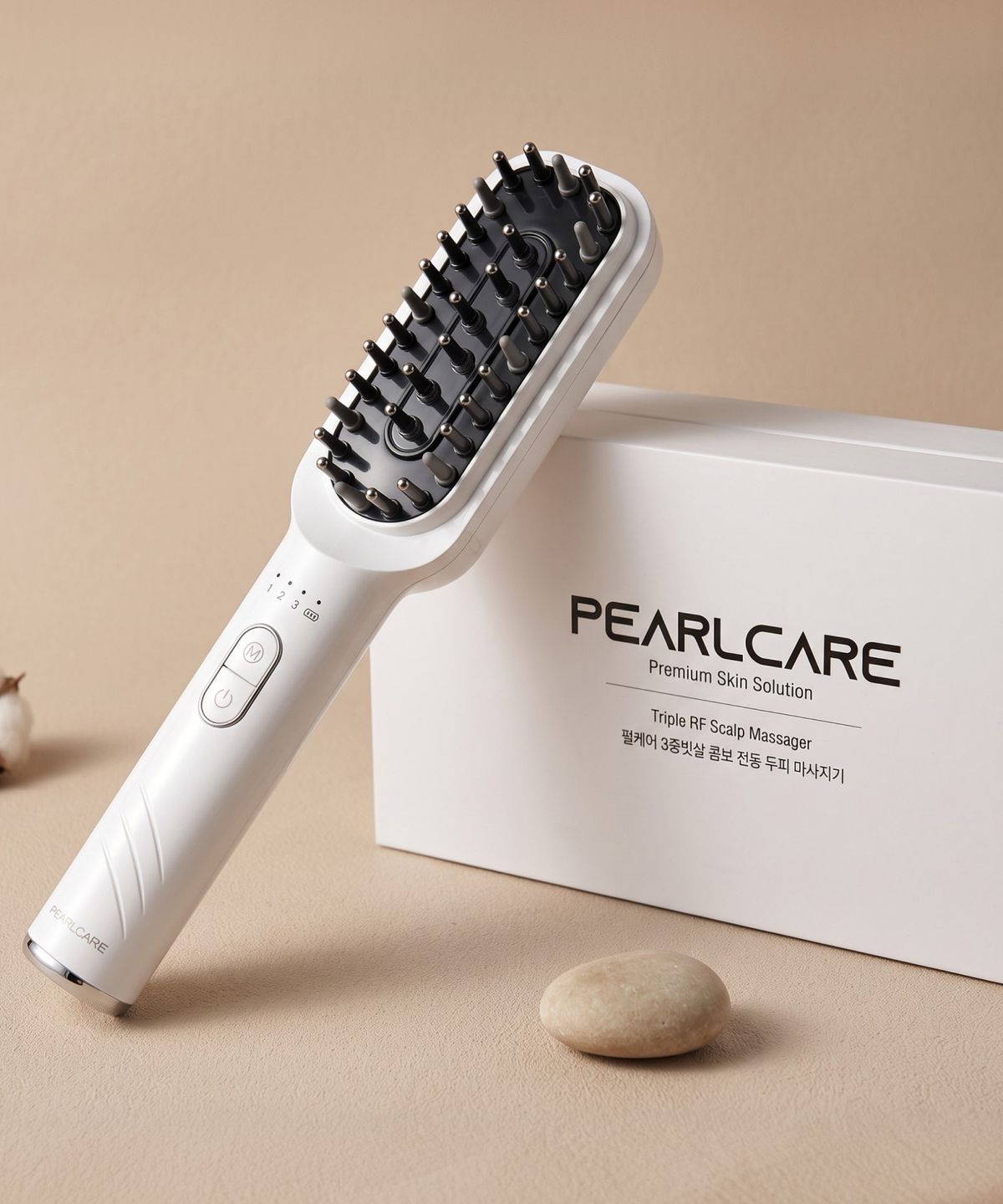 펄케어(PEARLCARE) 고주파 EMS 두피 마사지기 헤어갈바닉 뷰티 디바이스