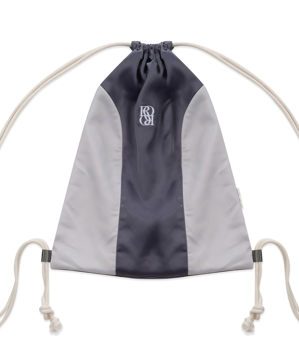 로씨로씨(ROCCI ROCCI) Classic Symbol Satin Gym Sack [CHARCOAL]