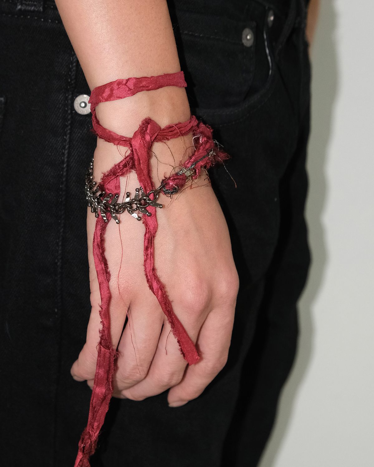 루루(RURU) ROUGH SCARF BRACELET ROSE