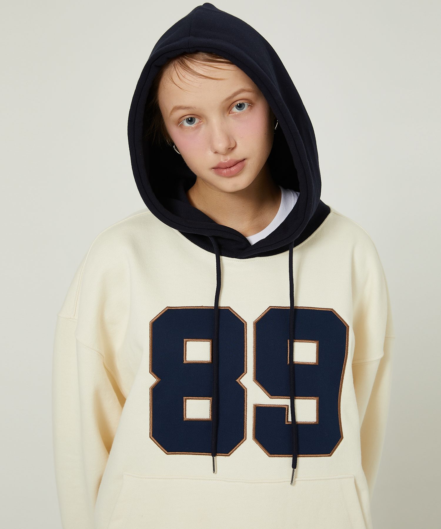 【WAIKEI】Color block 89 Logo Hoodie 3色 MUSINSA | WAI KEI Color Block 89 Logo Hoodie Ivory