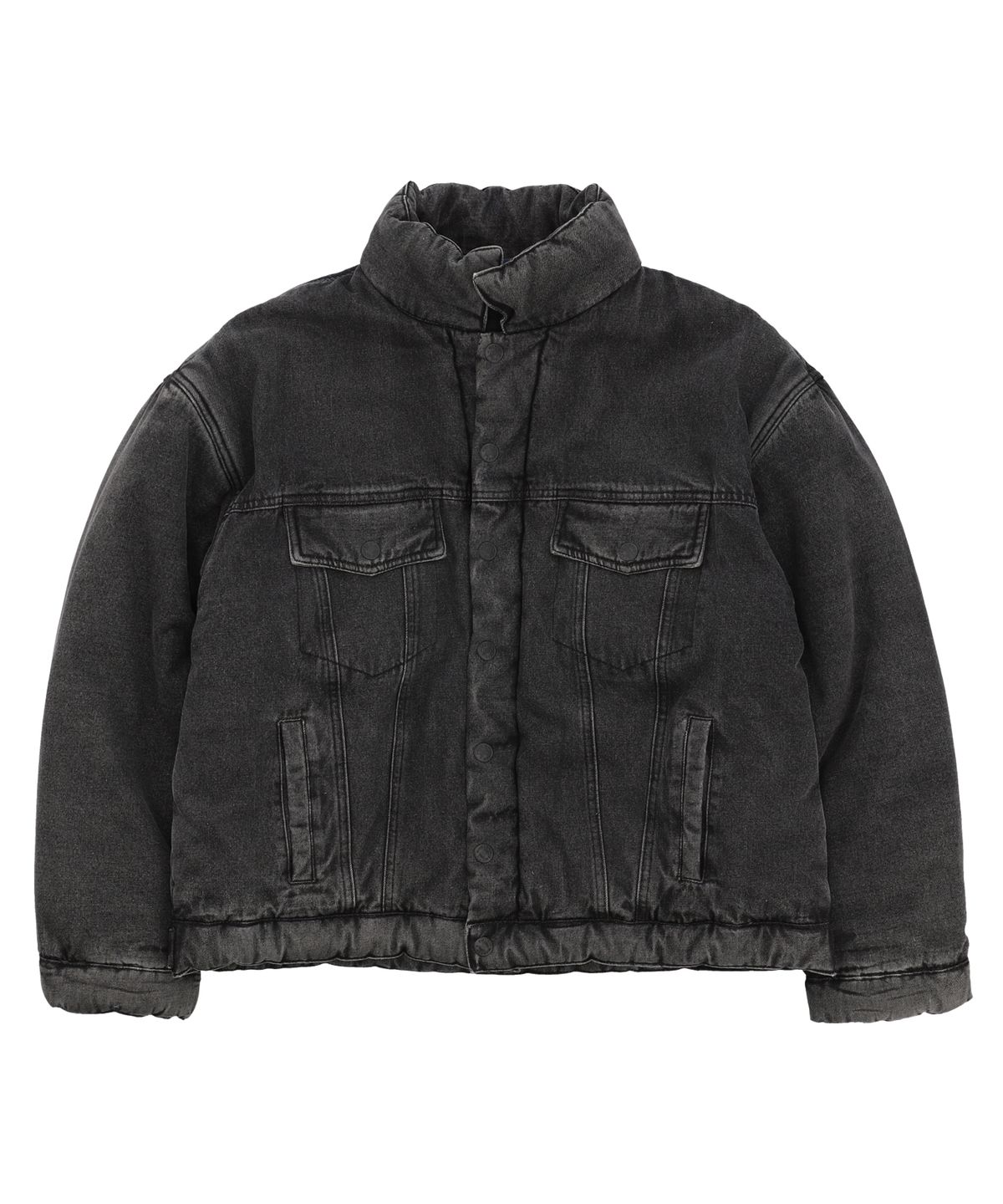 필드워커(FIELDWORKER) PADDED DENIM JUMPER [BLACK]