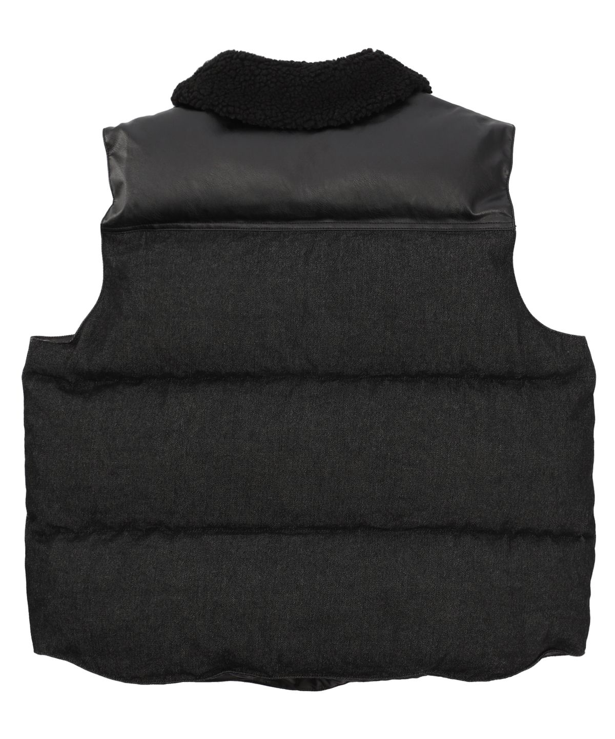 필드워커(FIELDWORKER) PADDED DENIM VEST [BLACK]