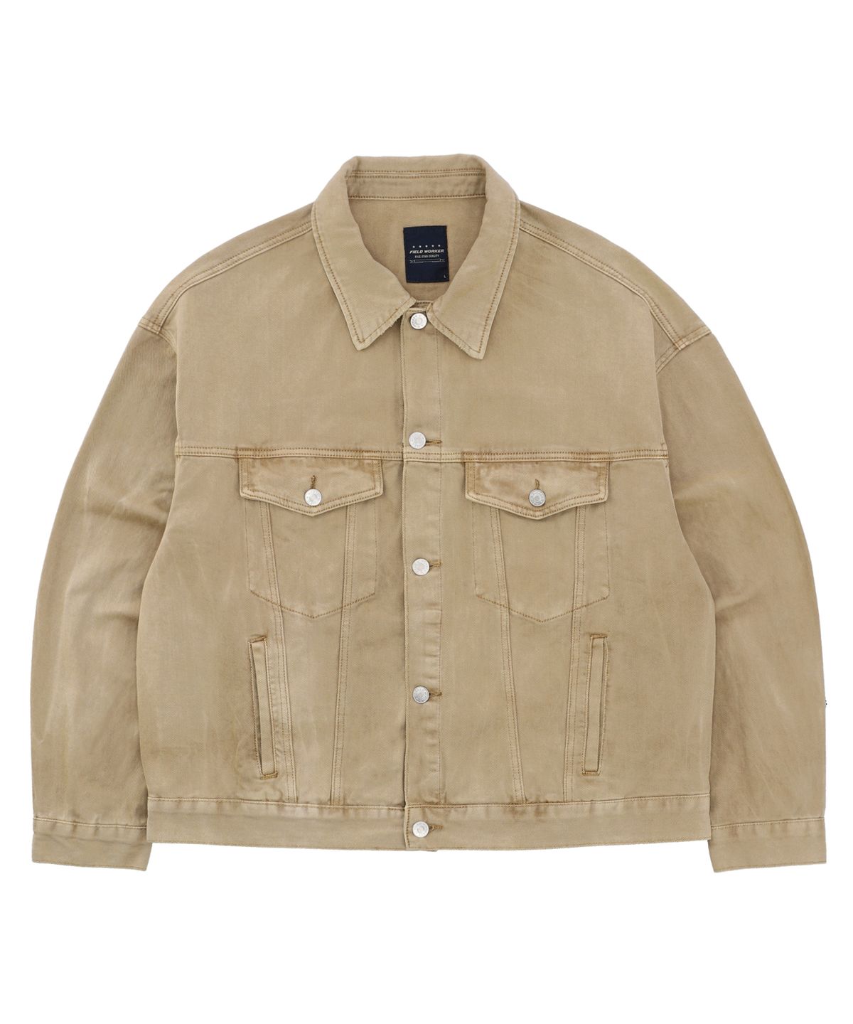 필드워커(FIELDWORKER) DYEING DENIM JACKET [BEIGE]