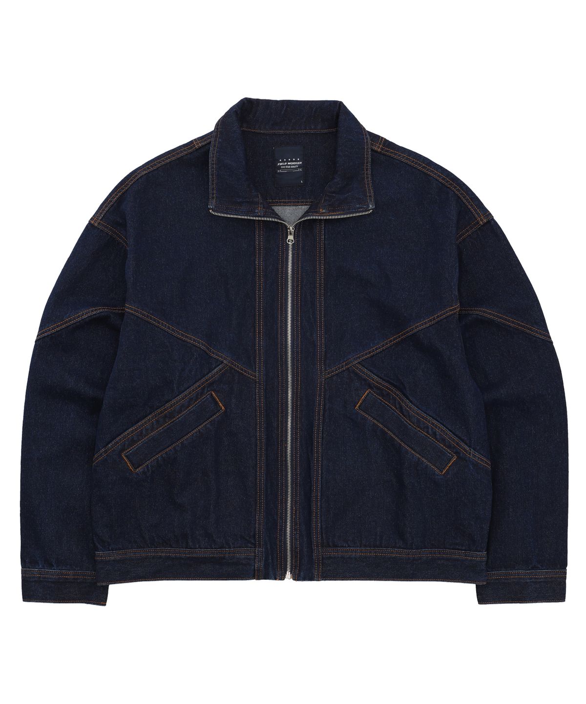 필드워커(FIELDWORKER) HIGH-NECK DENIM JACKET [INDIGO BLUE]