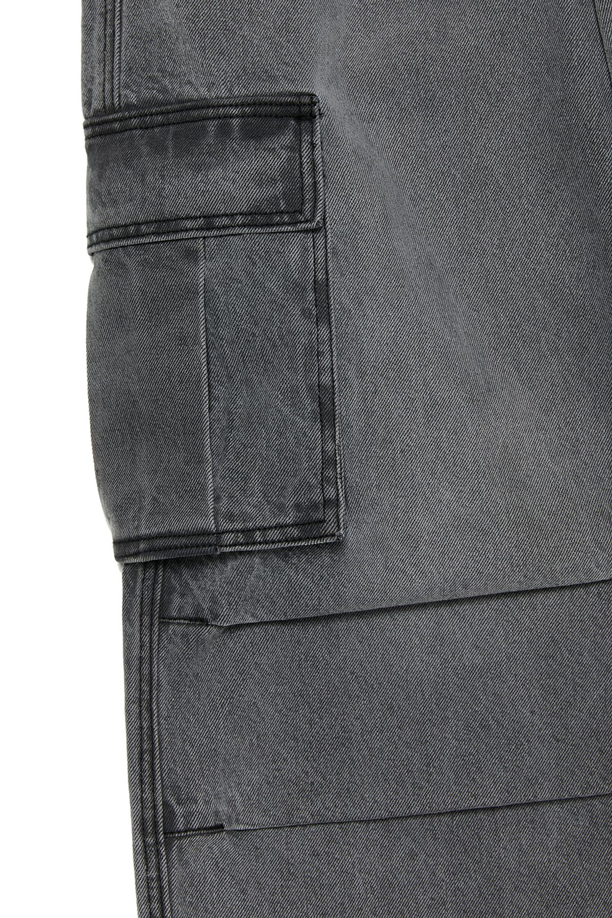 비바스튜디오(VIVASTUDIO) WIDE CARGO DENIM PANTS [GRAY]