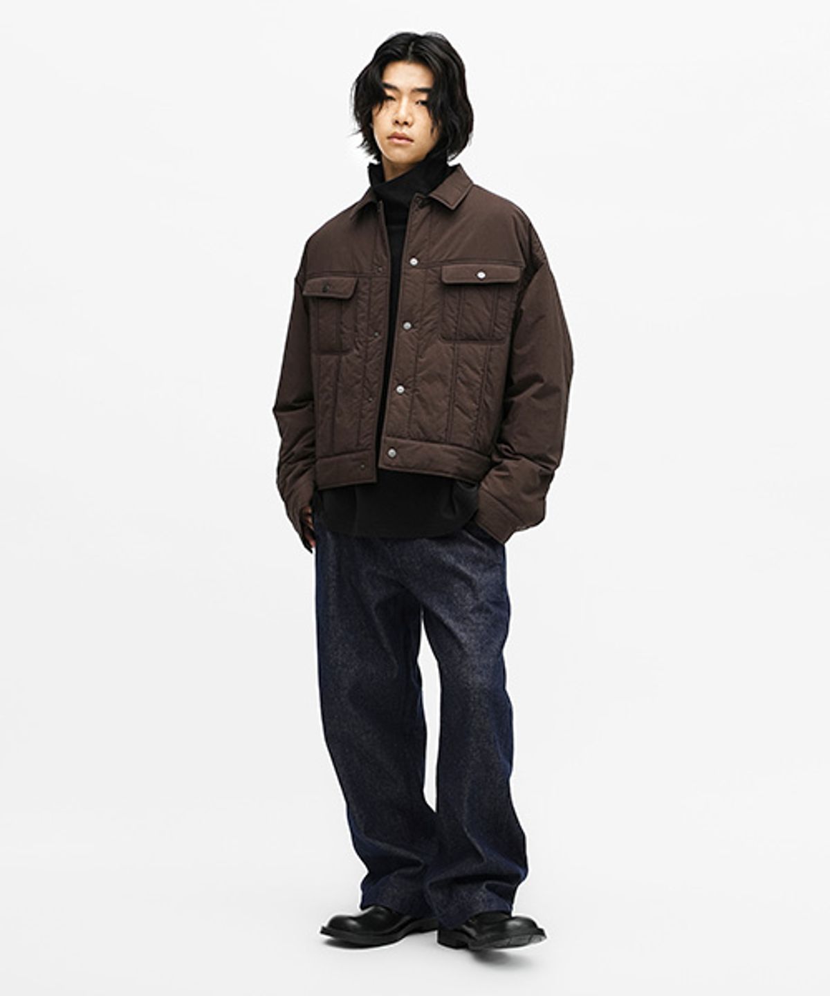 에러스익셉티드(ERRORS EXCEPTED) DP041DB 애드 스트레이트 데님팬츠 (One wash)