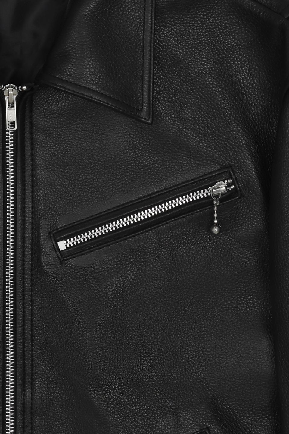 MUSINSA | VIVASTUDIO COWHIDE SINGLE RIDERS JACKET [BLACK]