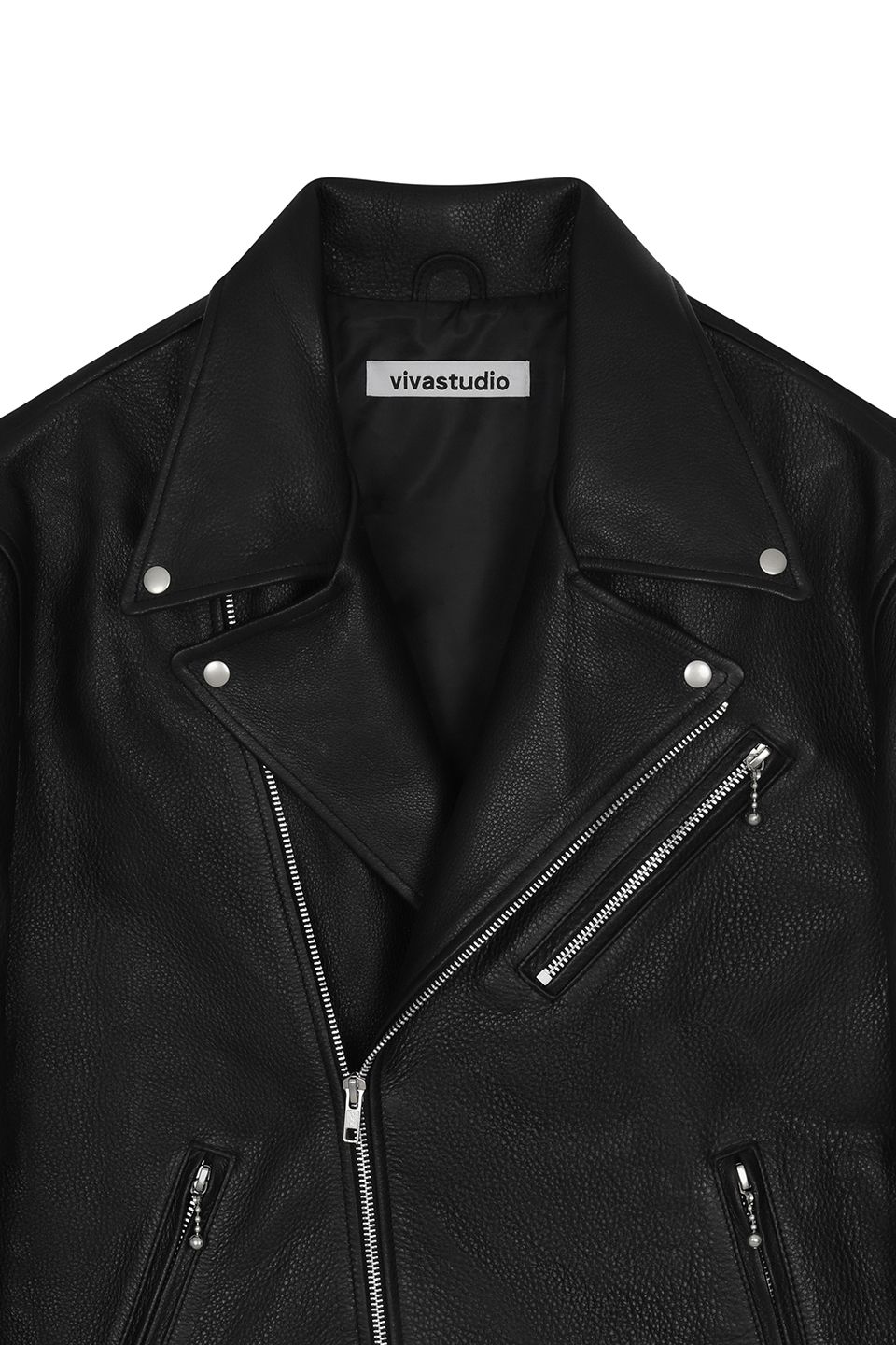MUSINSA公式 | VIVASTUDIO COWHIDE CLASSIC RIDERS JACKET [BLACK]
