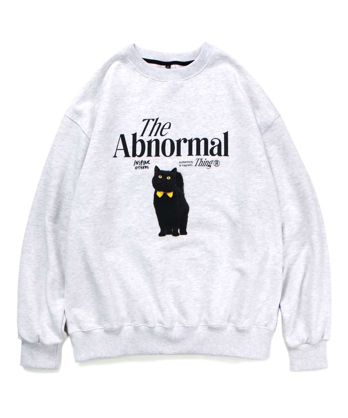 앱놀머씽(ABNORMALTHING) AWESOME23 CREWNECK (LIGHT GREY)