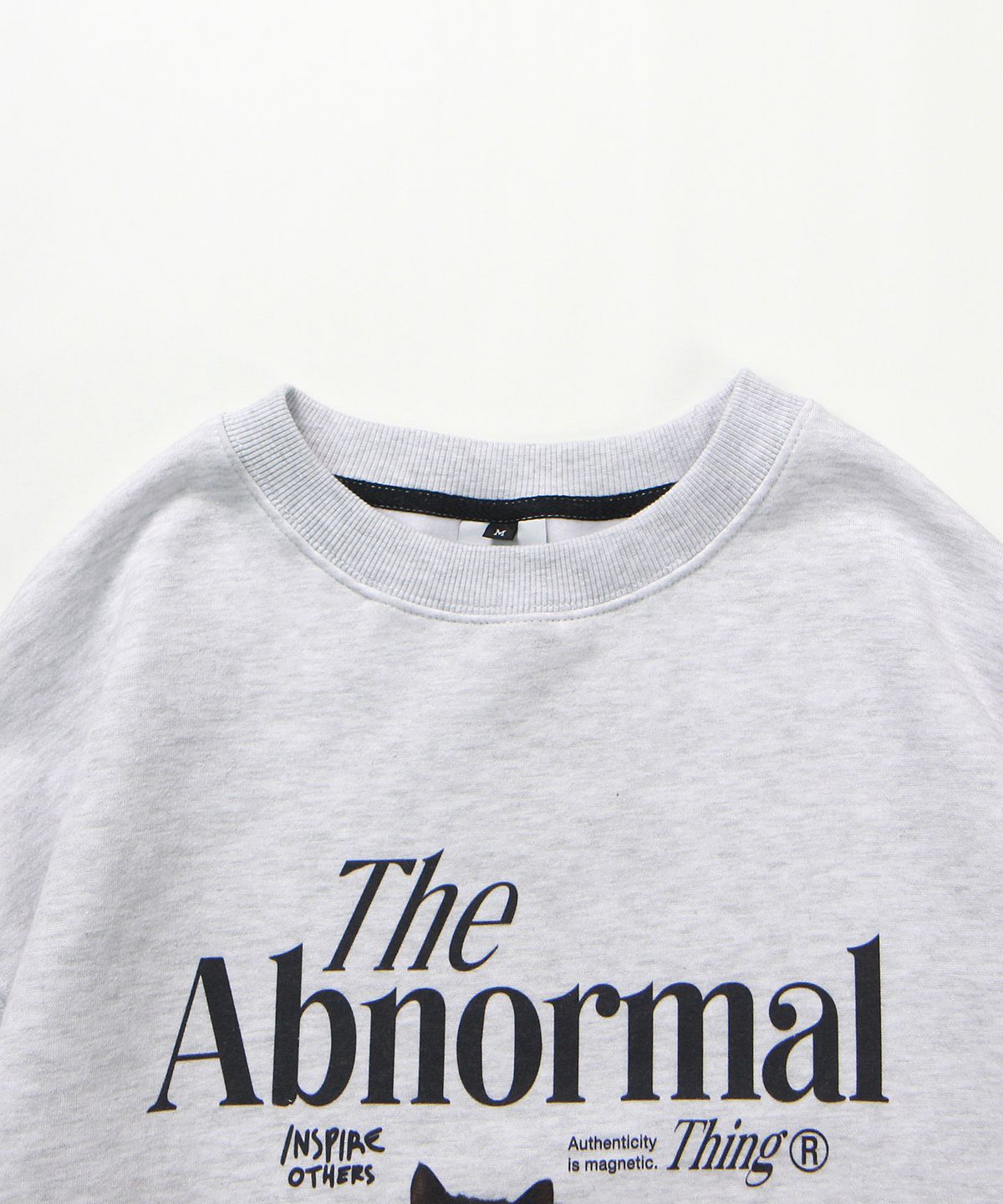 앱놀머씽(ABNORMALTHING) AWESOME23 CREWNECK (LIGHT GREY)