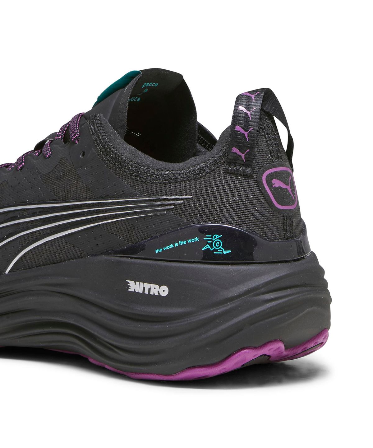 푸마(PUMA) 푸마×씨엘르 포에버런 나이트로 - 블랙 / 379286-01