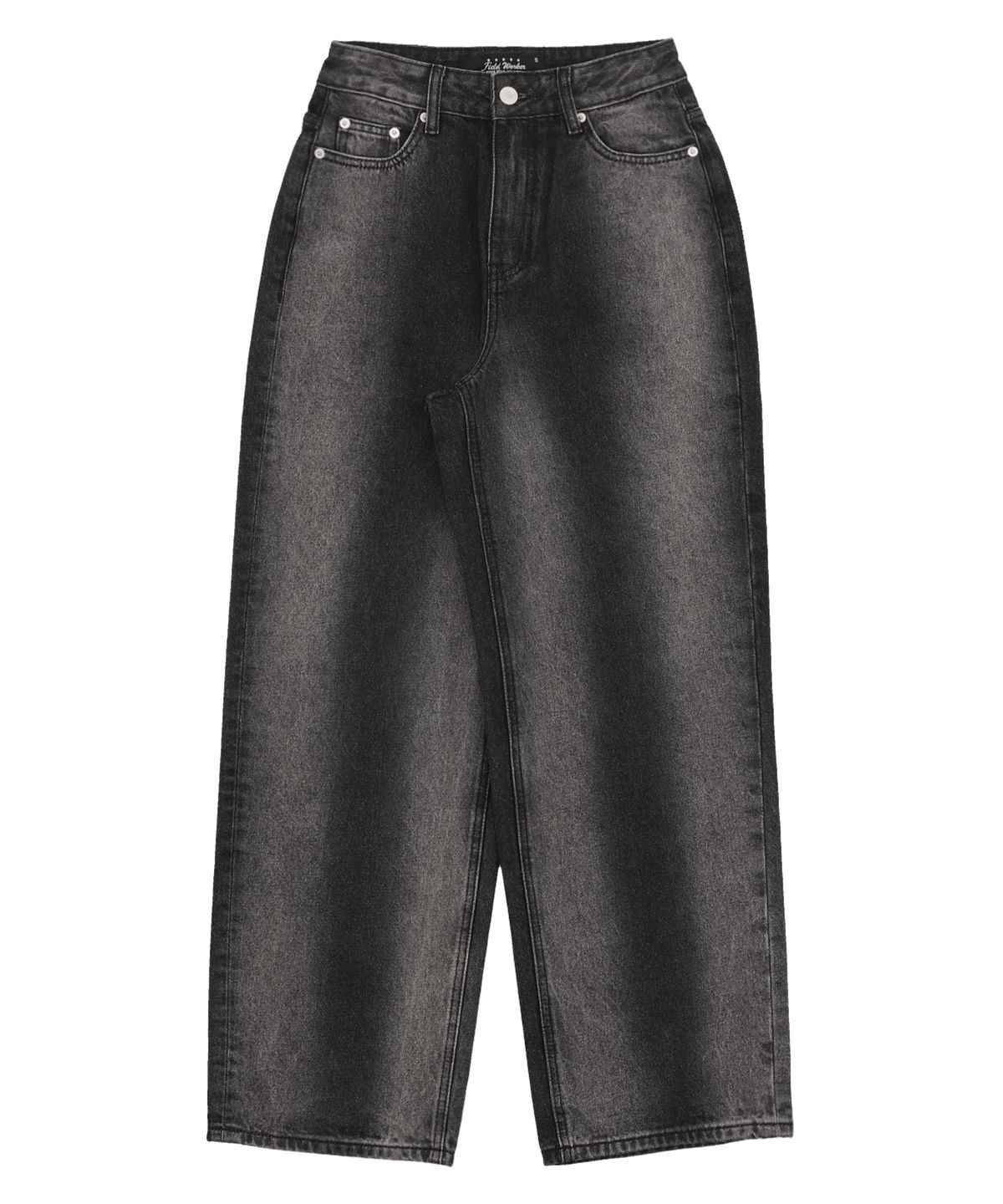 필드워커(FIELDWORKER) POINT BRUSH WIDE DENIM [BLACK]