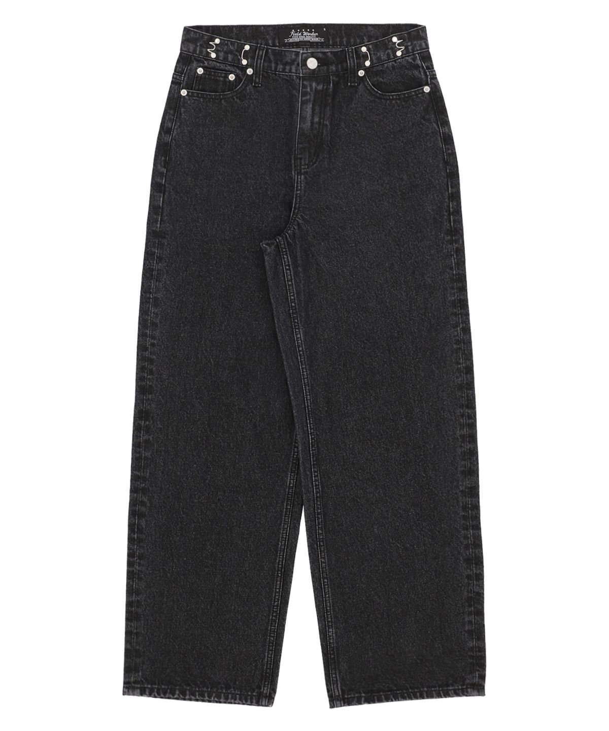 필드워커(FIELDWORKER) O.B DETAIL BIOSTONE WIDE DENIM [BLACK]