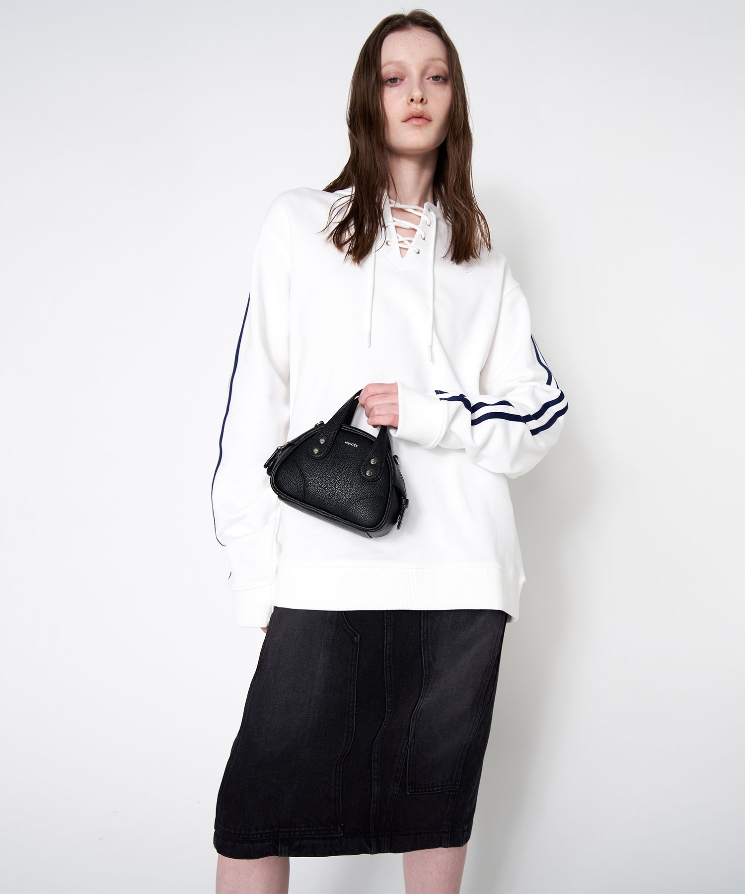 MUNIER★韓国★人気バッグブランド★MINI BOWLING BAG_3COLORS MUSINSA | MUNIER Mini Bowling Bag - Black
