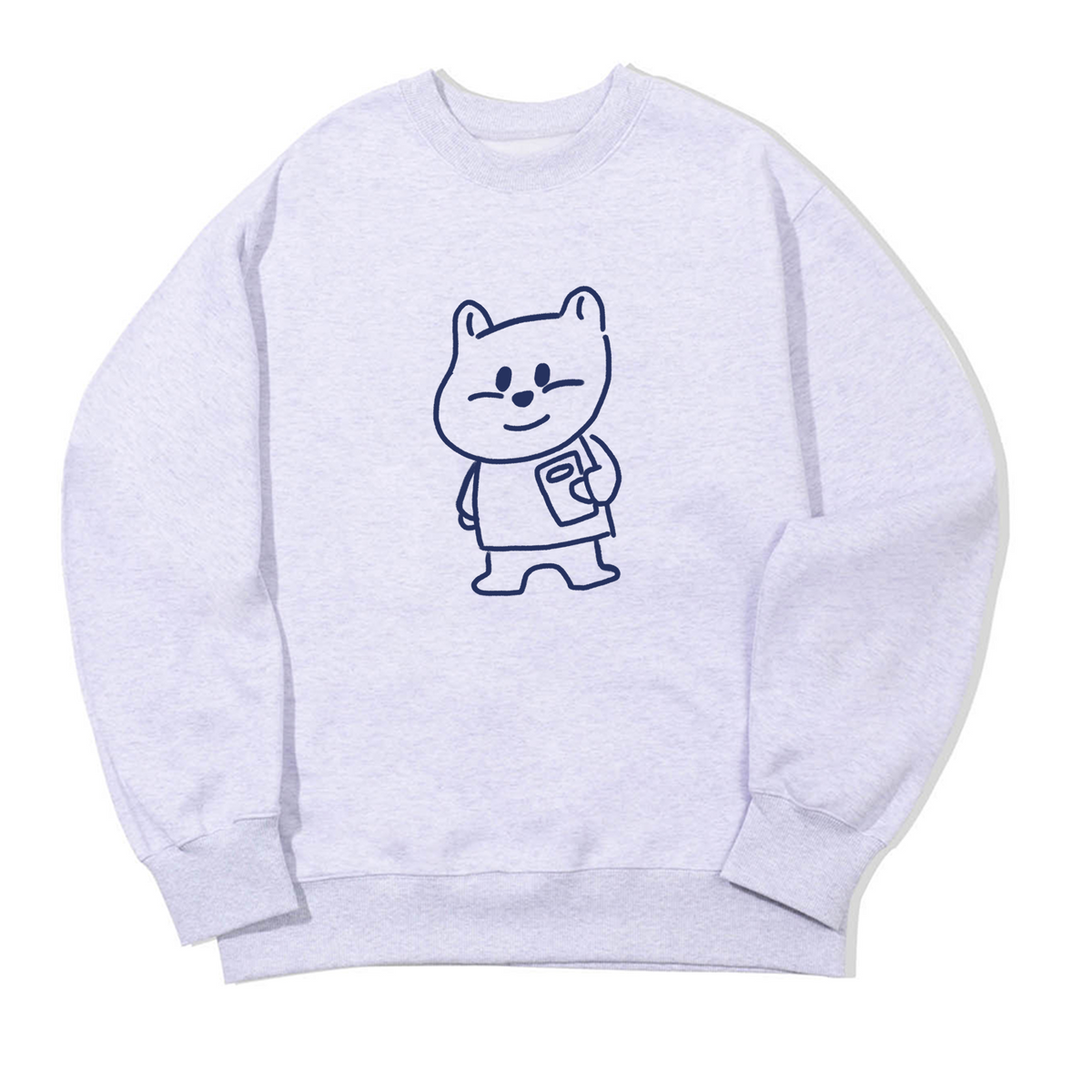 어썸어스(AWESOMEUS) (23FW)SMILE BEAR SWEAT SHIRTS_3 COLOR