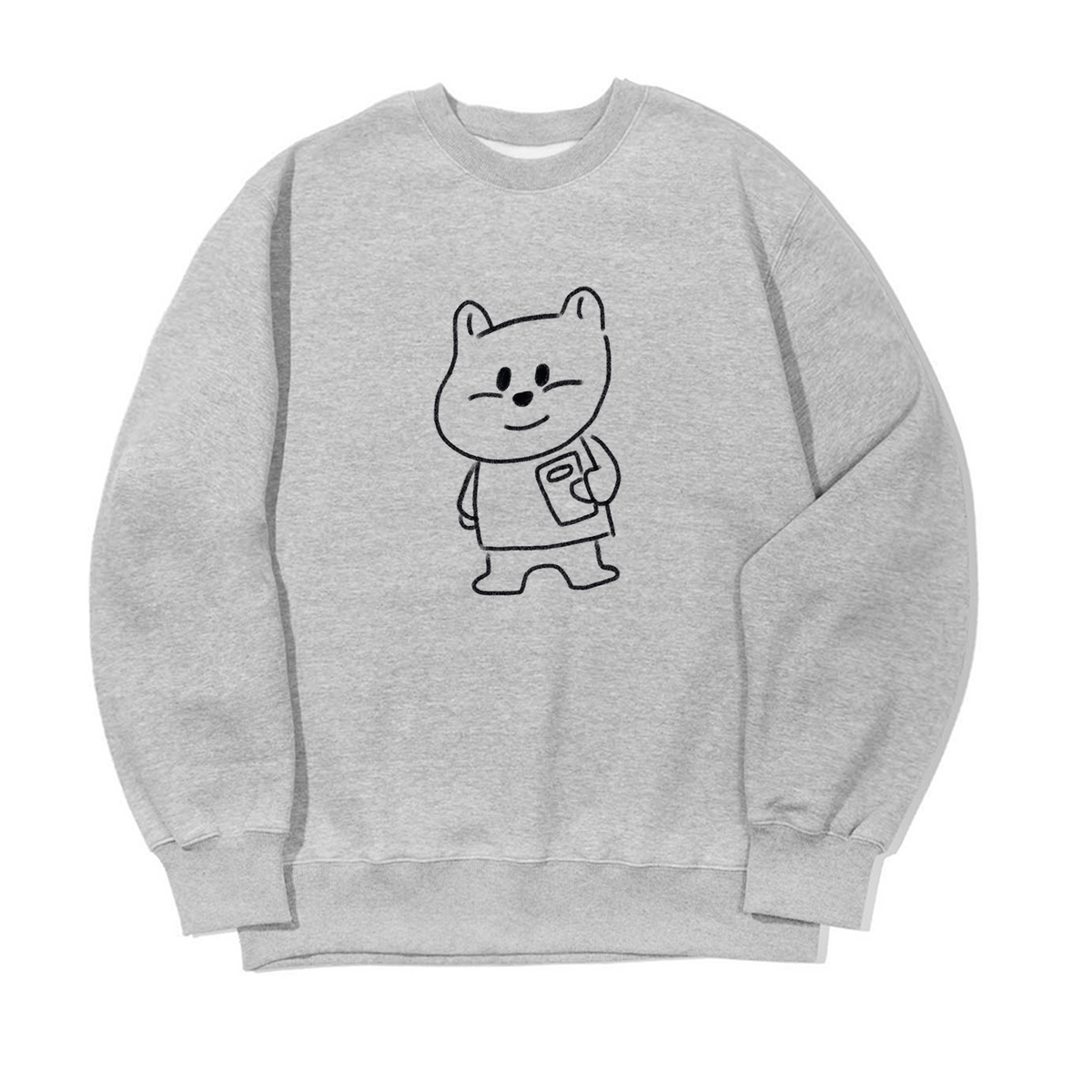 어썸어스(AWESOMEUS) (23FW)SMILE BEAR SWEAT SHIRTS_3 COLOR