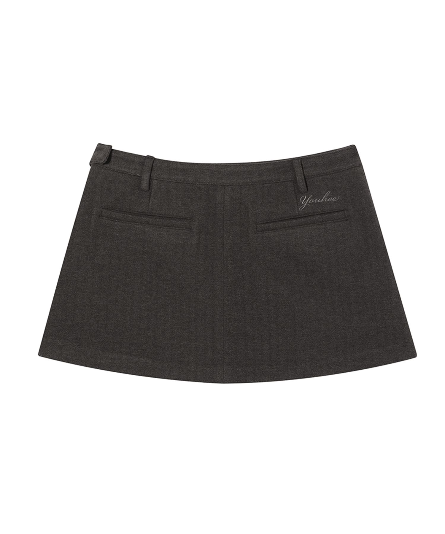 MUSINSA | YOUHEE MICRO MINI SKIRT CHARCOAL