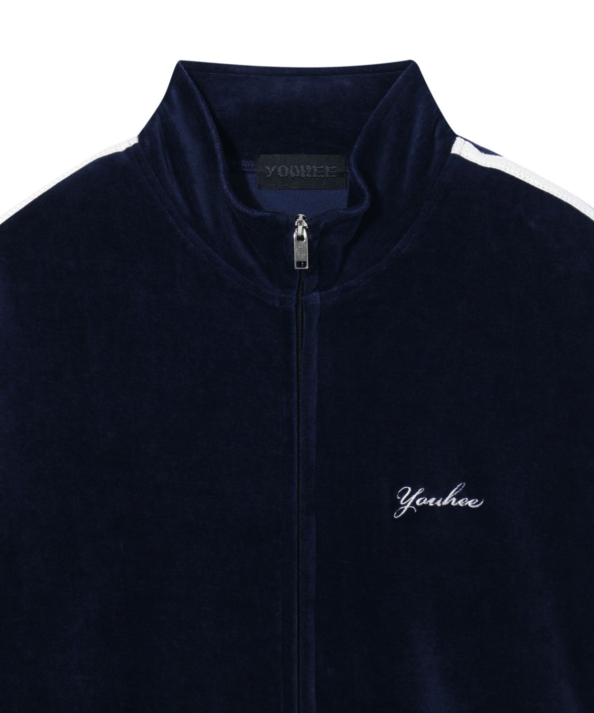 유희(YOUHEE) VELOUR TRACK TOP NAVY