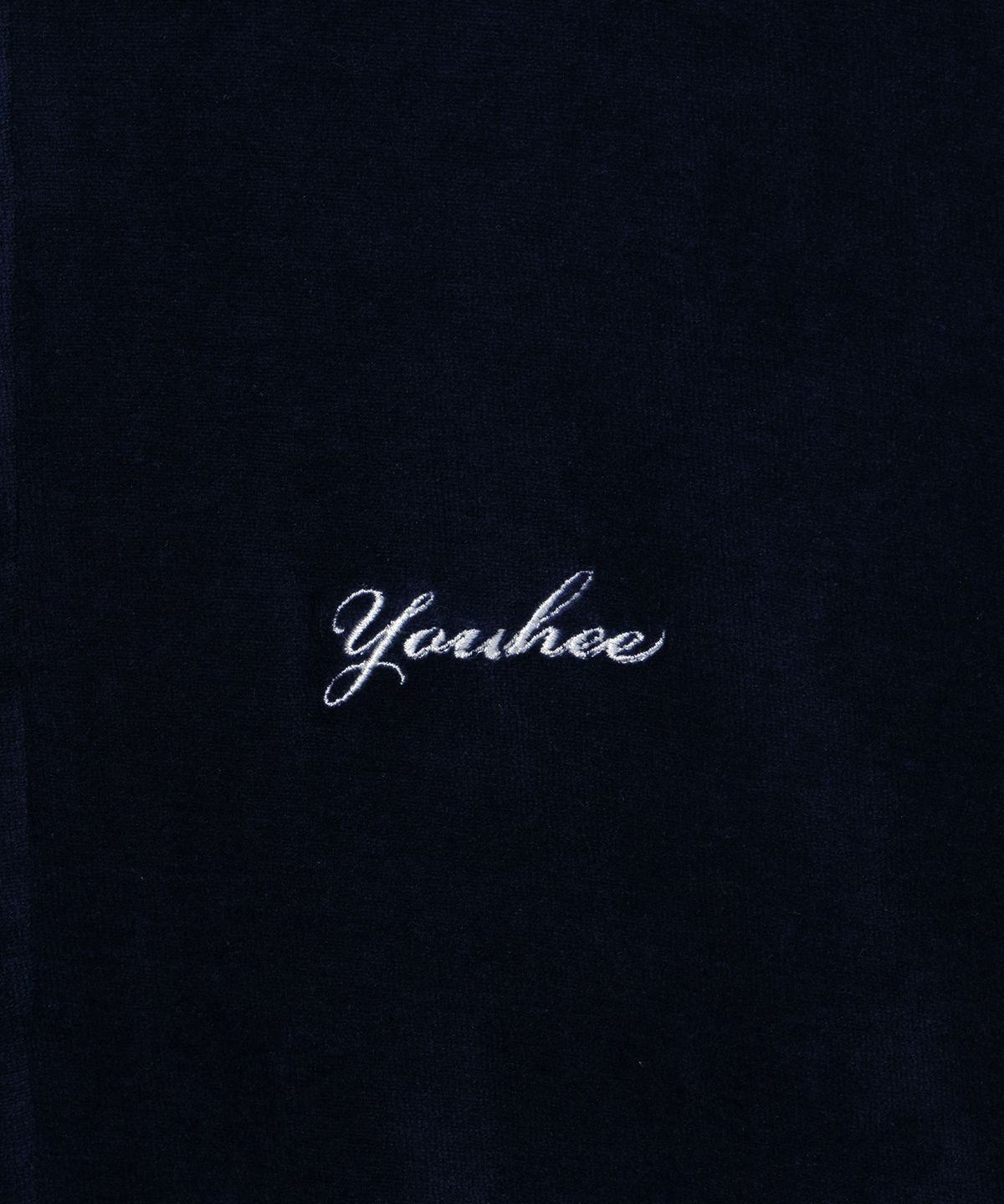 유희(YOUHEE) VELOUR TRACK TOP NAVY