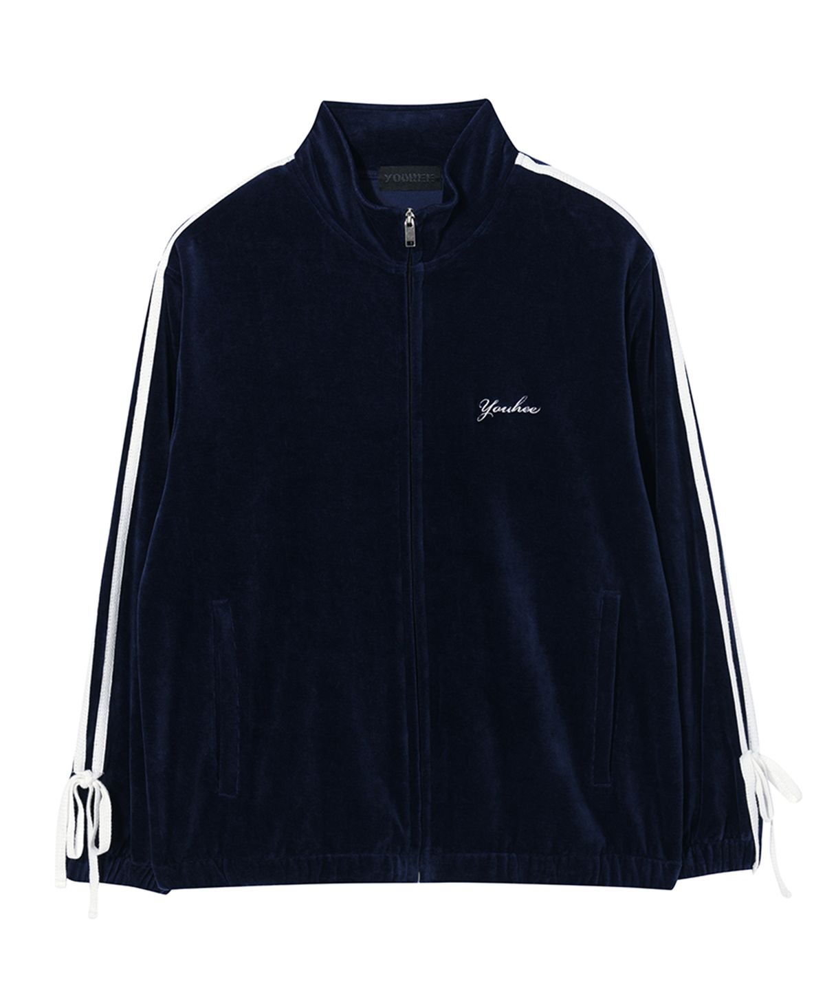 유희(YOUHEE) VELOUR TRACK TOP NAVY