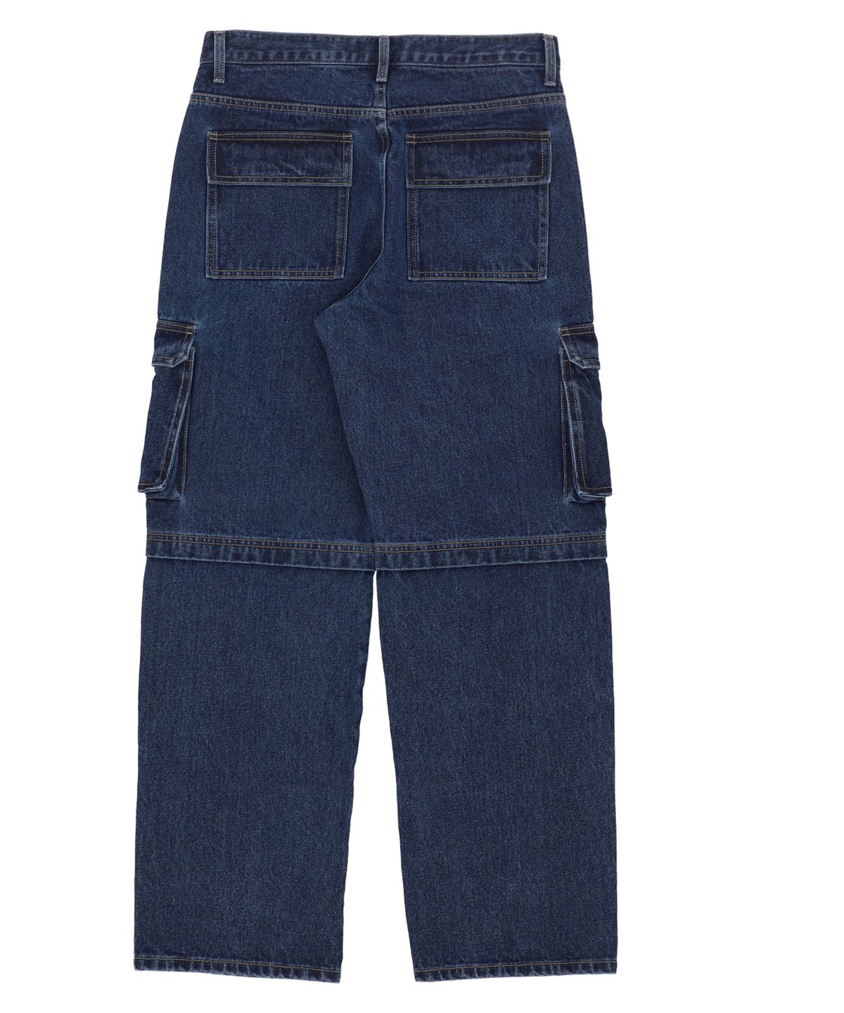 필드워커(FIELDWORKER) CARGO POCKET WIDE DENIM [BLUE]