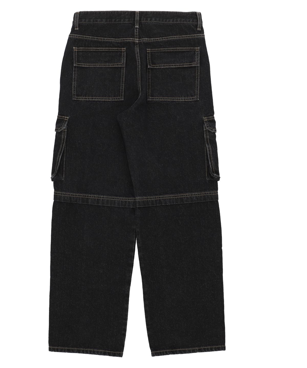 필드워커(FIELDWORKER) CARGO POCKET WIDE DENIM [BLACK]