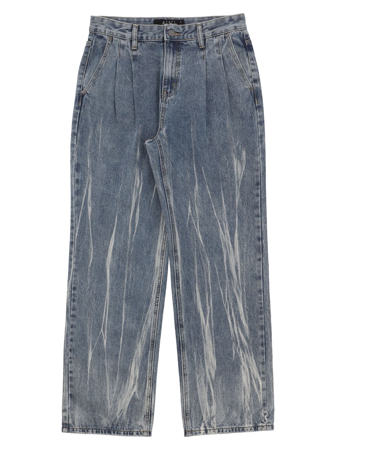 필드워커(FIELDWORKER) SIWA TWO TUCK WIDE DENIM [BLUE]