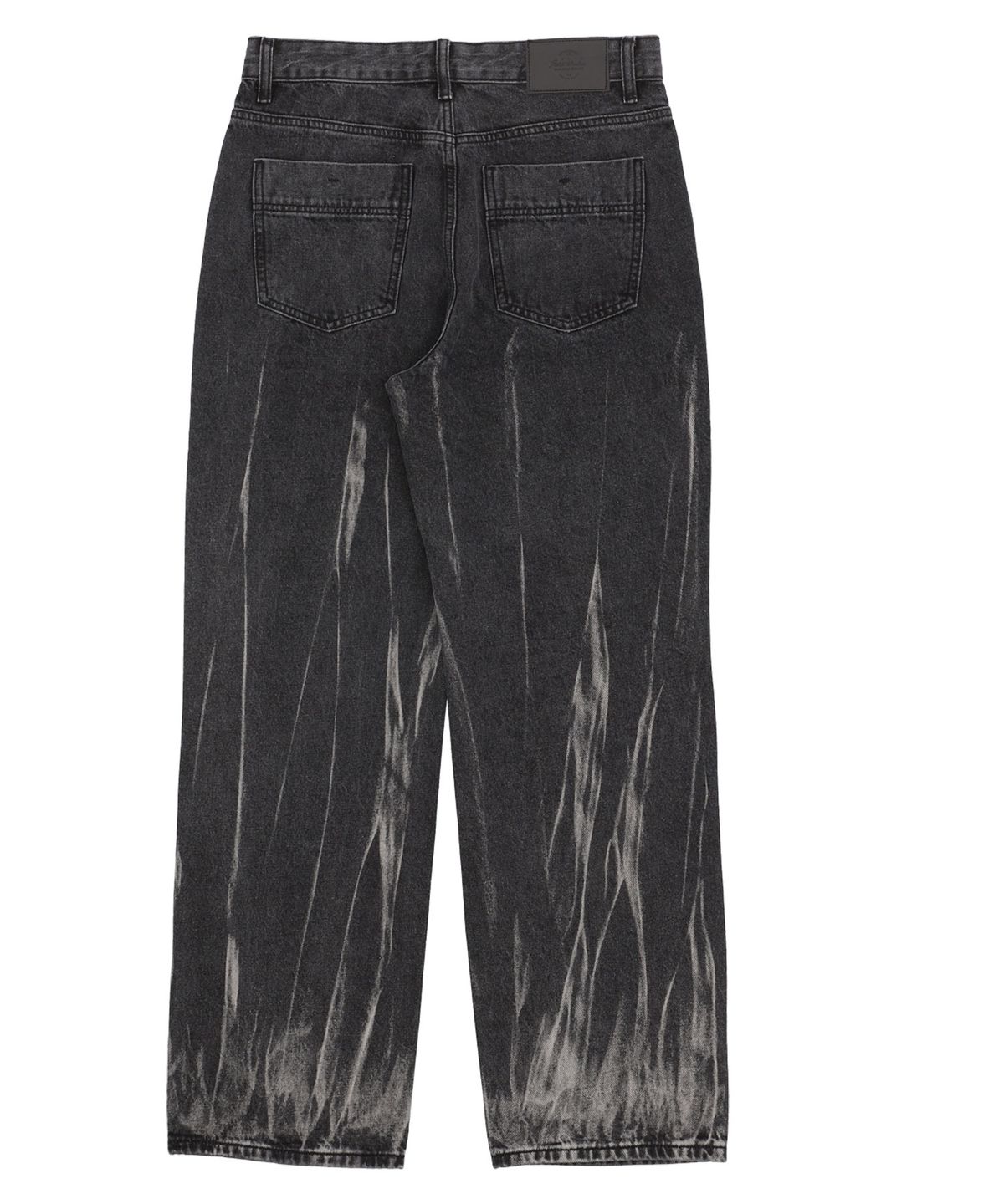 필드워커(FIELDWORKER) SIWA TWO TUCK WIDE DENIM [BLACK]