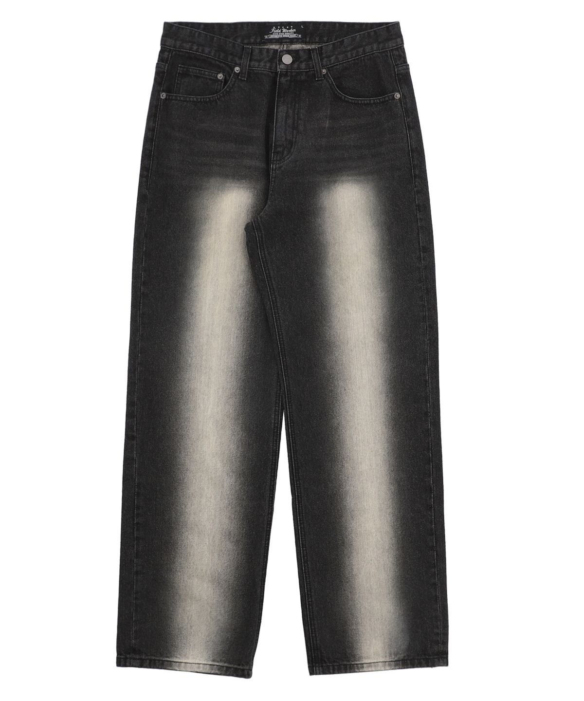 필드워커(FIELDWORKER) MAXIMUM BRUSH WIDE DENIM [BLACK]