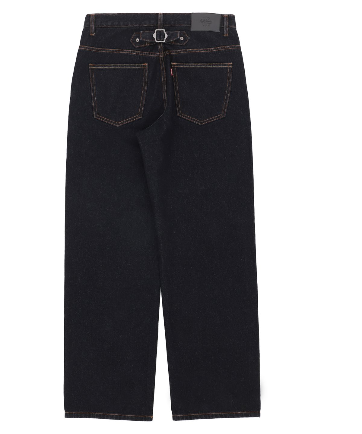 필드워커(FIELDWORKER) BUCKLE DETAIL INDIGO WIDE DENIM [INDIGO BLUE]