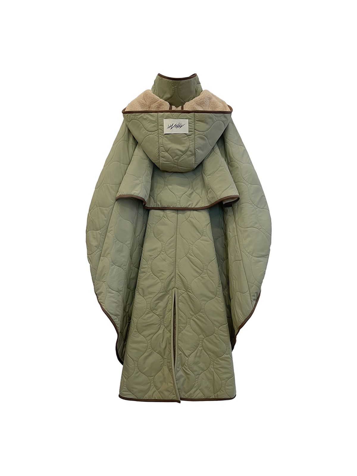 므아므(MMAM) Quilting cape hooded coat