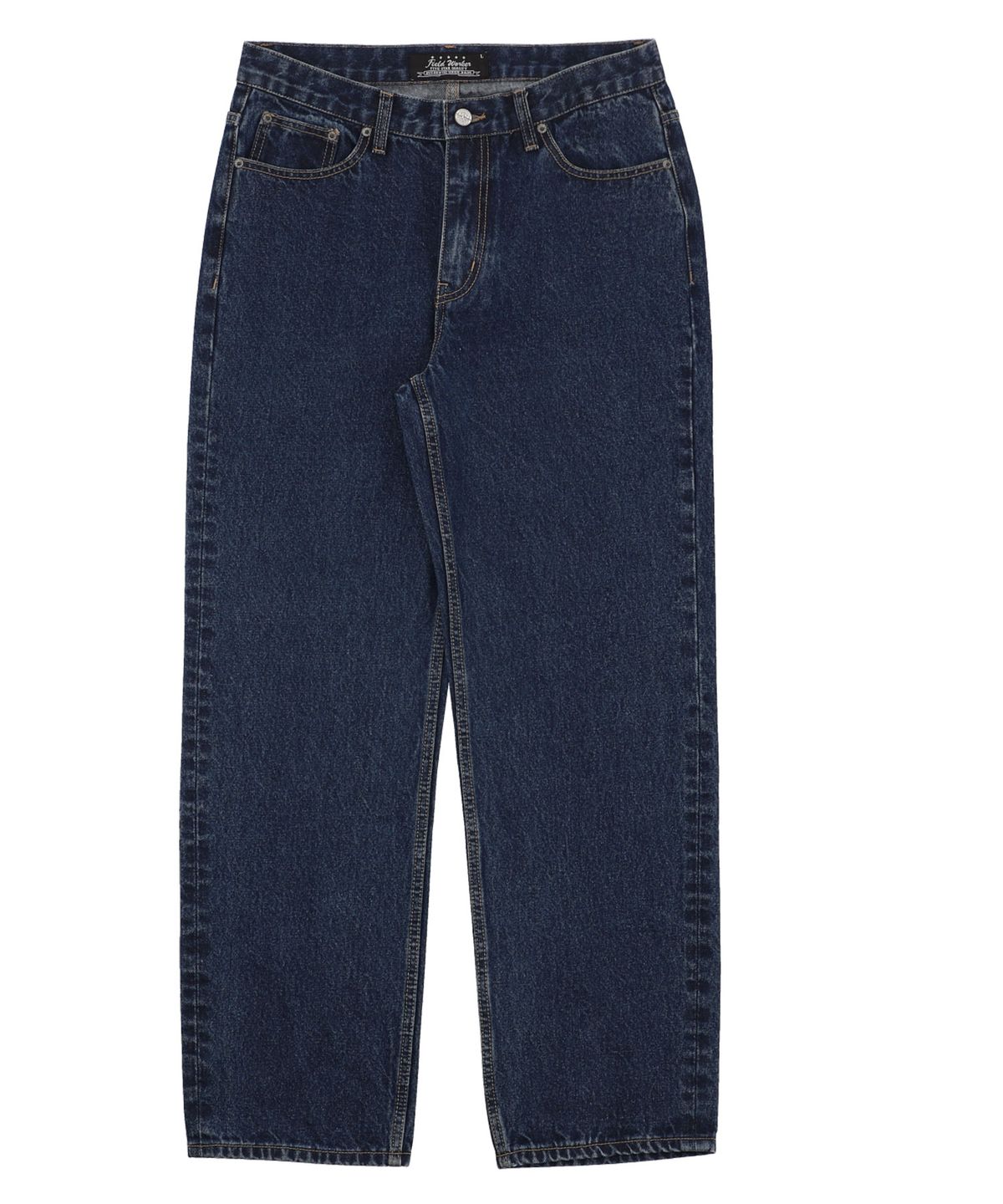 필드워커(FIELDWORKER) ALL BRUSH SEMI WIDE DENIM [BLUE]