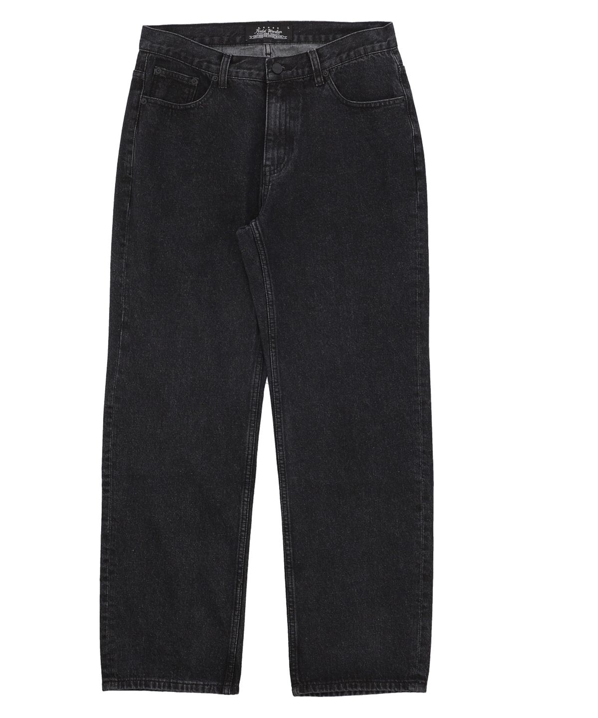 필드워커(FIELDWORKER) ALL BRUSH SEMI WIDE DENIM [BLACK]