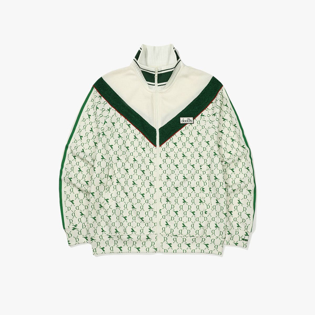 디아도라(diadora) 몬텔로 테리 트레이닝 자켓 OFF WHITE