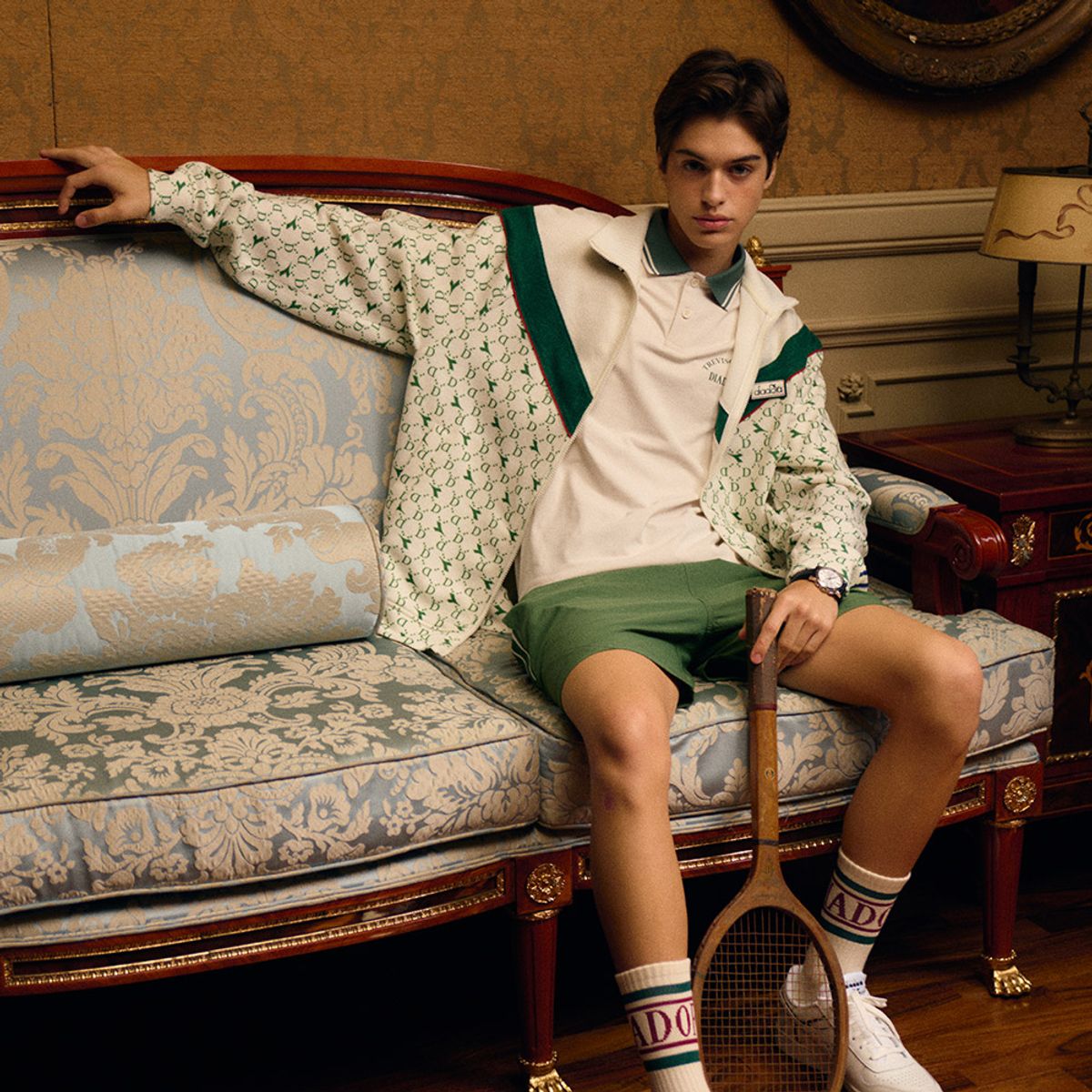 디아도라(diadora) 몬텔로 테리 트레이닝 자켓 OFF WHITE