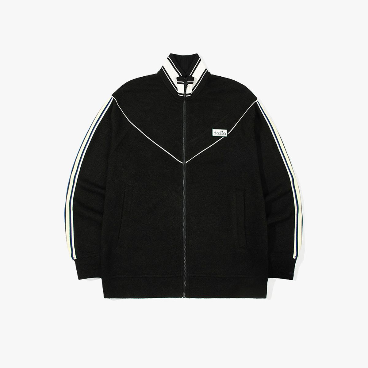 디아도라(diadora) 몬텔로 테리 트레이닝 자켓 BLACK