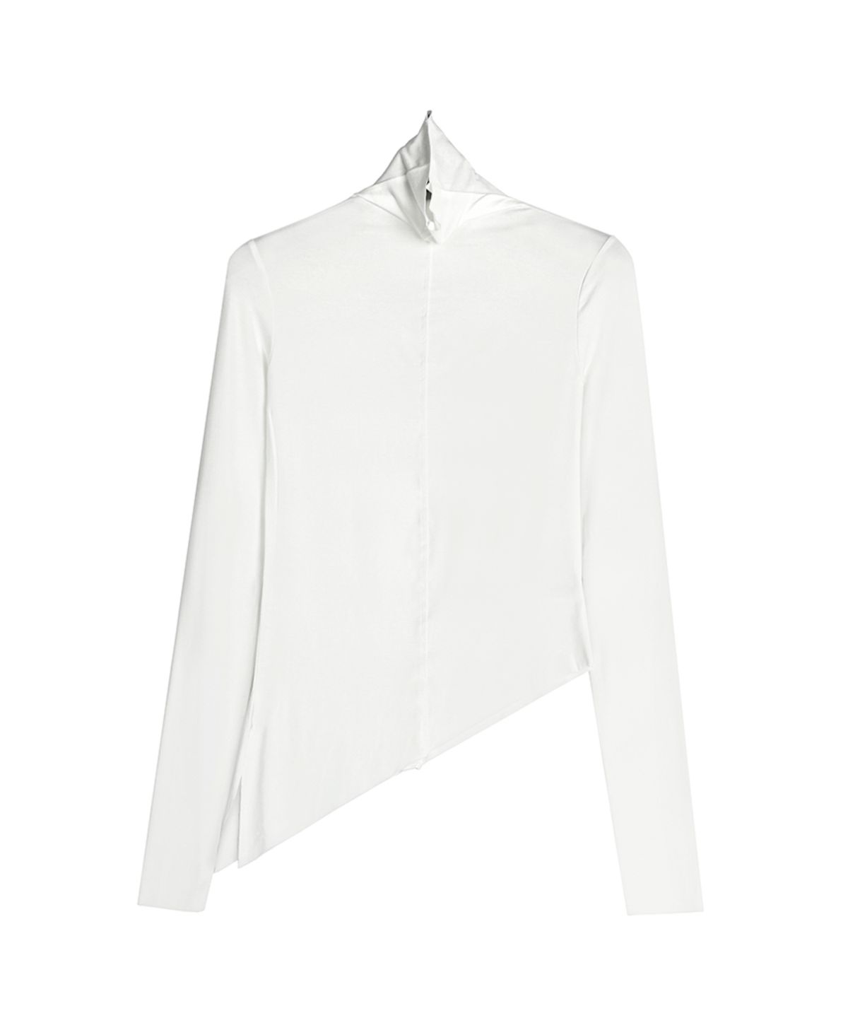 어반드레스(AVANDRESS) Diagonal Turtleneck Knit WHITE
