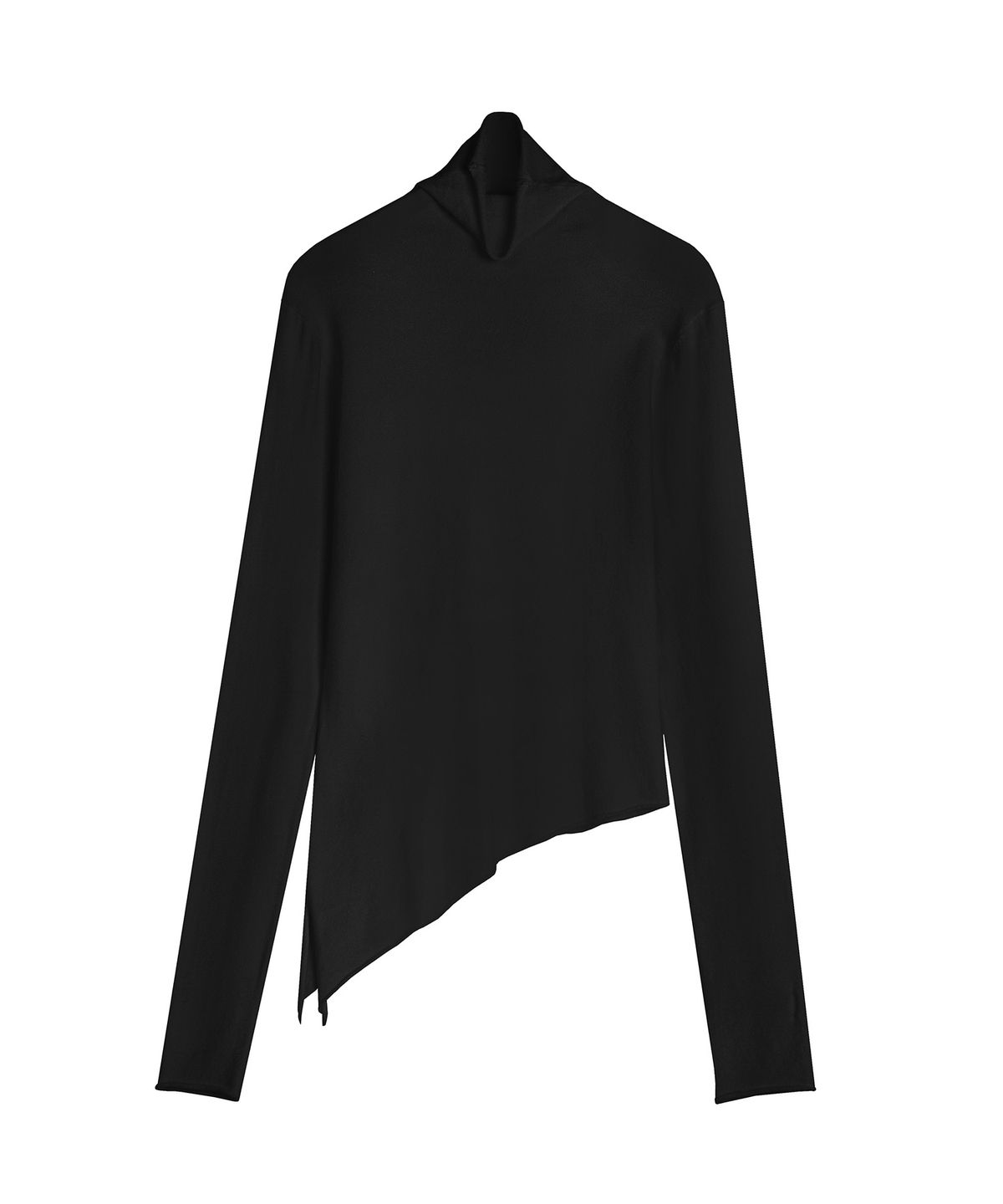 어반드레스(AVANDRESS) Diagonal Turtleneck Tee WHITE