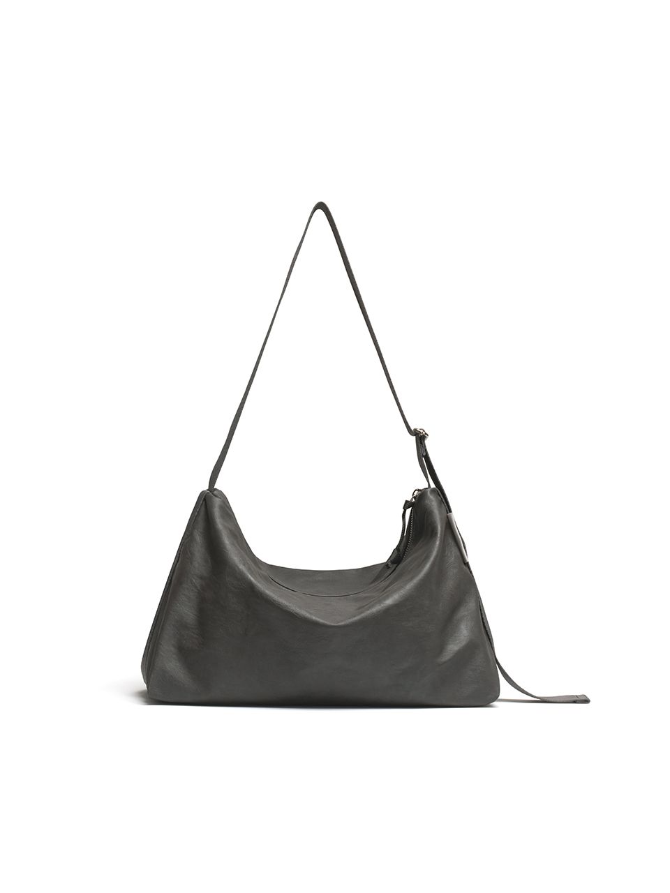 MUSINSA | fennec LEATHER HOBO BAG - GREY