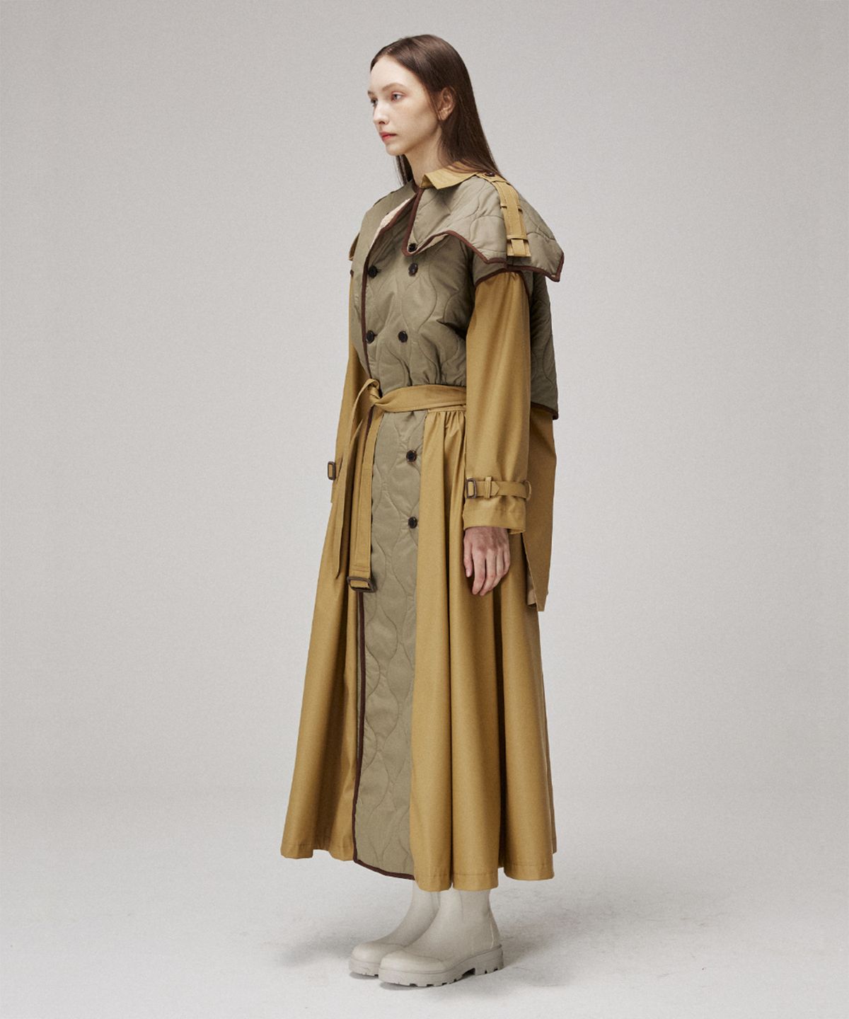 므아므(MMAM) Quilting signature trench coat