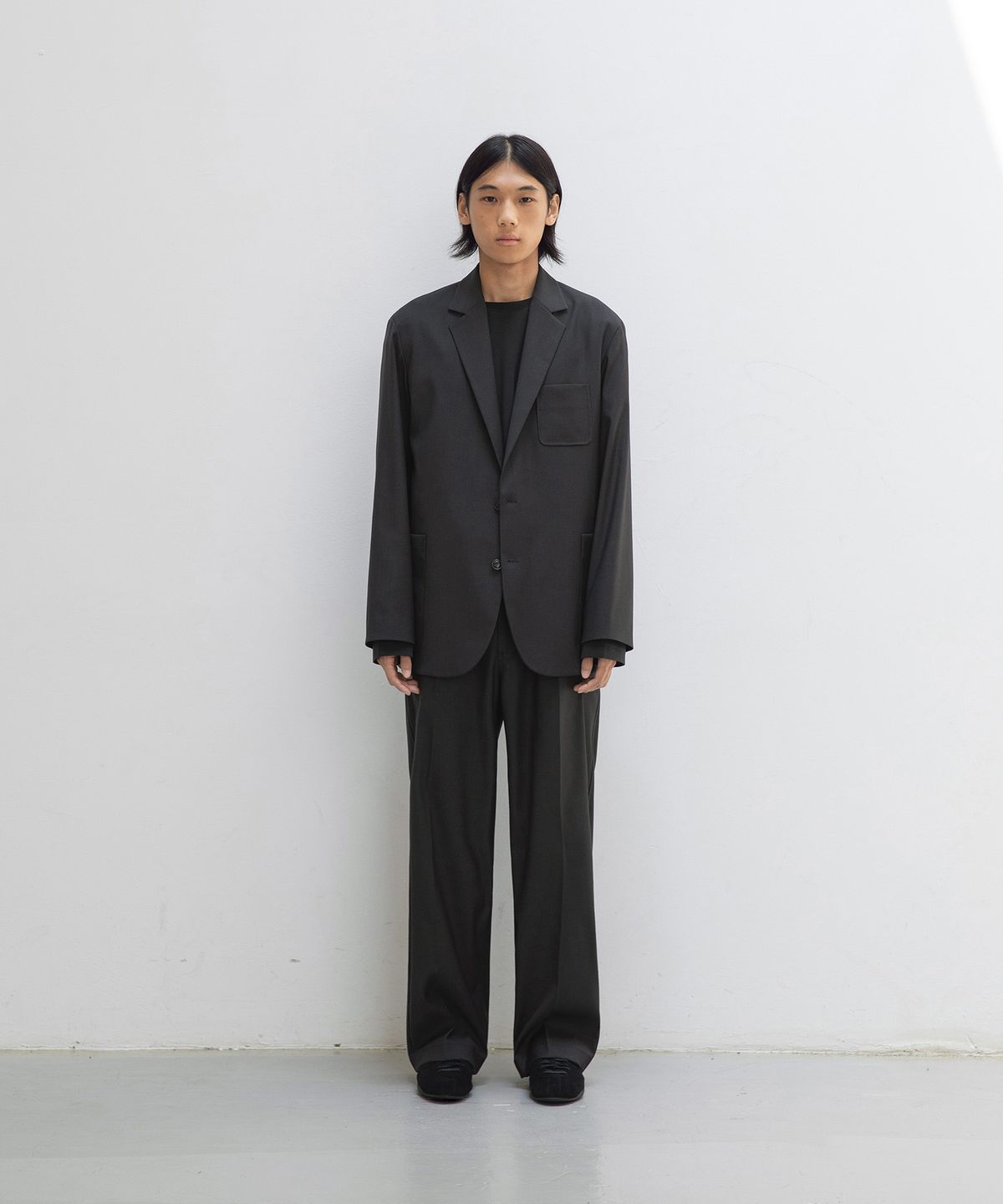 어나더 오피스(ANOTHER OFFICE) [AW] Santiago Slacks (Charcoal)