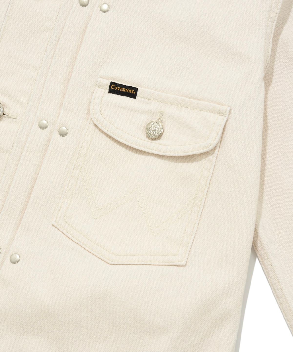 커버낫(COVERNAT) [COVERNAT X WRANGLER] 오리지널 데님 자켓 아이보리