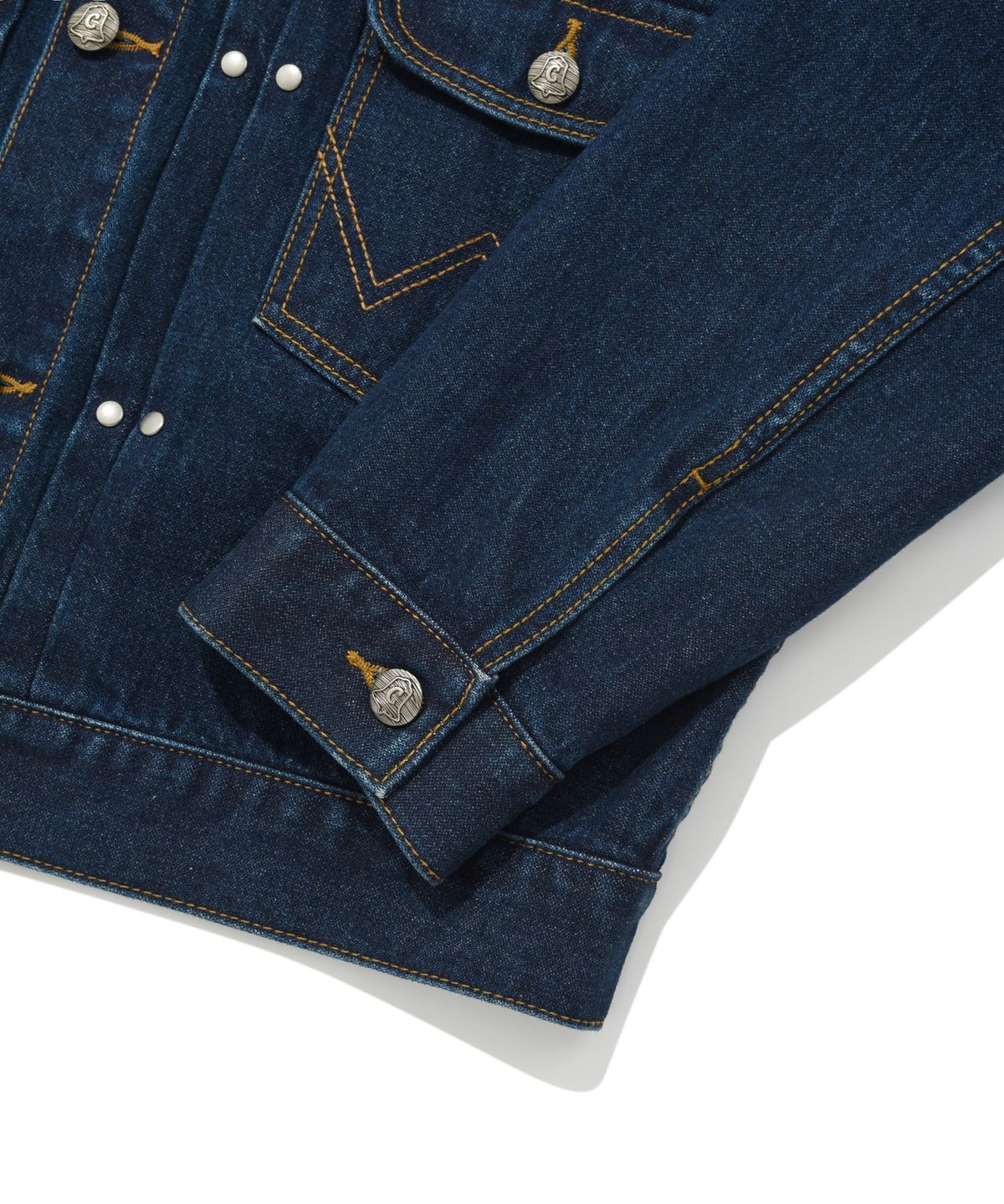 커버낫(COVERNAT) [COVERNAT X WRANGLER] 오리지널 데님 자켓 인디고 로우