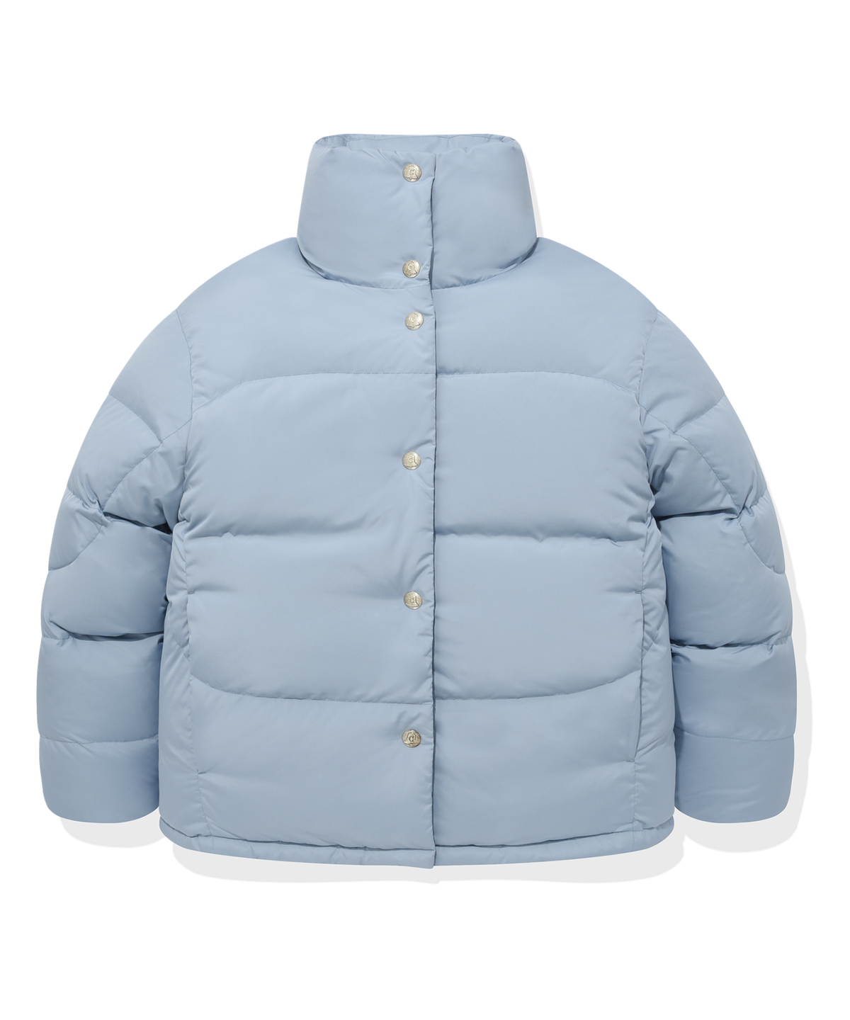 커버낫(COVERNAT) [COVERNAT X WRANGLER] 하이넥 콜라보 아트웍 덕 다운 스카이 블루