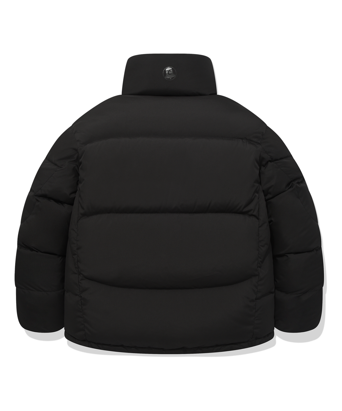 커버낫(COVERNAT) [COVERNAT X WRANGLER] 하이넥 콜라보 아트웍 덕 다운 블랙