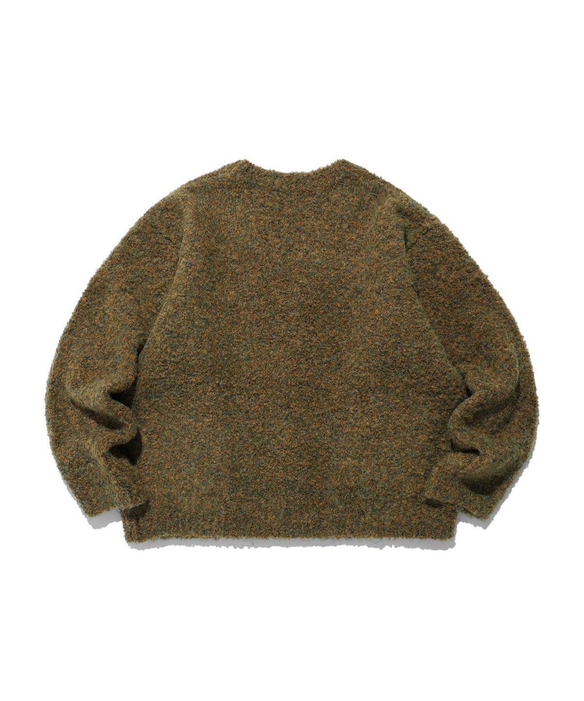 나이스고스트클럽(NICEGHOSTCLUB) BOUCLE 3STARS LOGO CARDIGAN_BROWN(NG2DFUK684A)