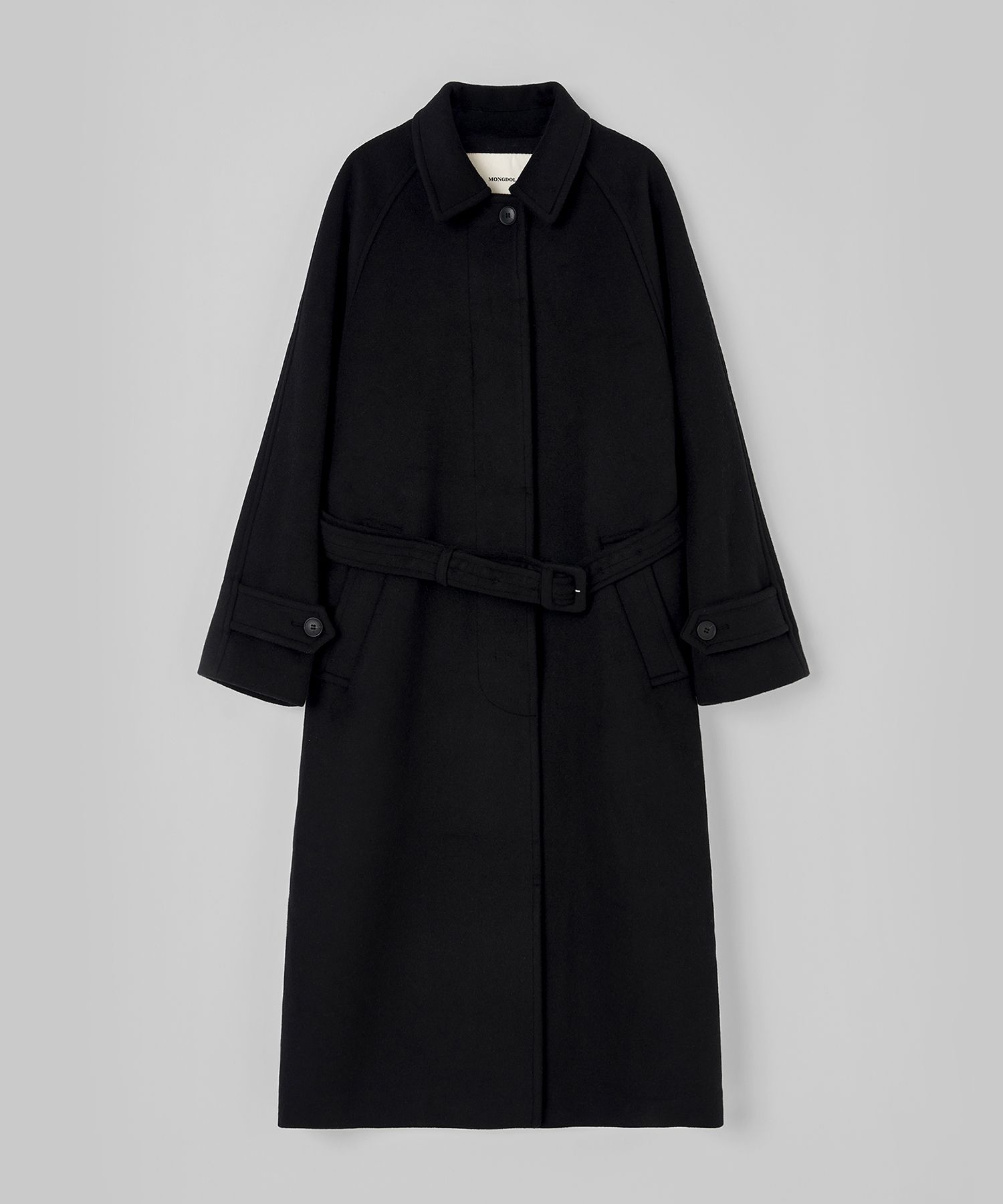 ☆送料・関税込☆MONGDOL★WOOL BLEND BALMACAAN LONG COAT★ MUSINSA | MONGDOL Overfit Wool Balmacan Belted Long Coat