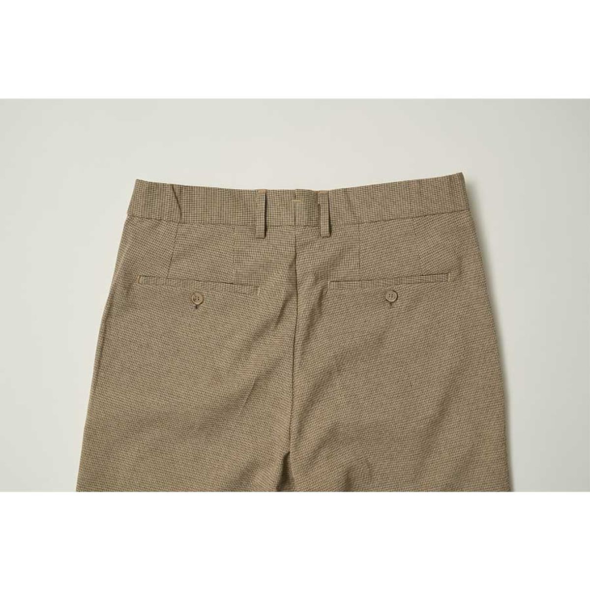블랙브라운(BLACKBROWN) 사이드 어드저스트 윈도우 페인체크 팬츠  [BROWN]